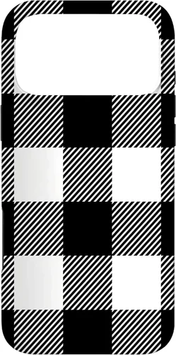 Miniatura 22 de Buffalo Plaid Black White Phone Case for iPhone 17