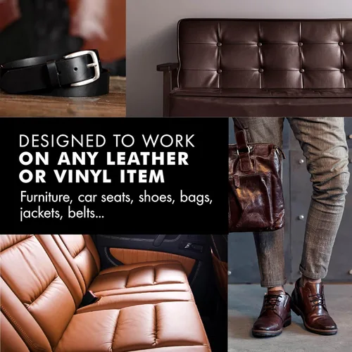 Miniatura 2 de Bálsamo/pintura para restaurar el color, remover/reparar rayones para sofás de cuero, color gris claro