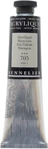 Miniatura 34 de Sennelier Acrílico para artistas extrafinos, 2.0 fl oz, luz verde cromo S3