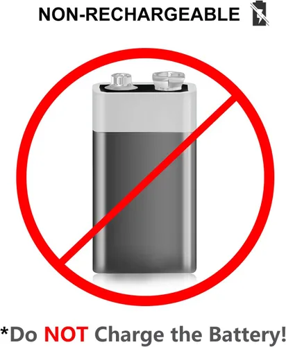 Miniatura 2 de Enegitech Batería de litio de 9 V, batería de 9 voltios, 1200 mAh, no recargable para detector de humo, alarma de incendios, detector de monóxido