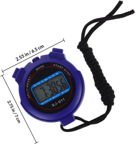 Miniatura 2 de Cronómetro digital silencioso con temporizador deportivo con pantalla grande, diseño compacto y ligero para natación, correr, fitness, operación