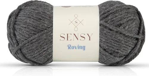 Miniatura 100 de Sensy Roving - Ovillo de lana multicolor, 3.5 onzas, 132 yardas, calibre 5, voluminoso (otoño)