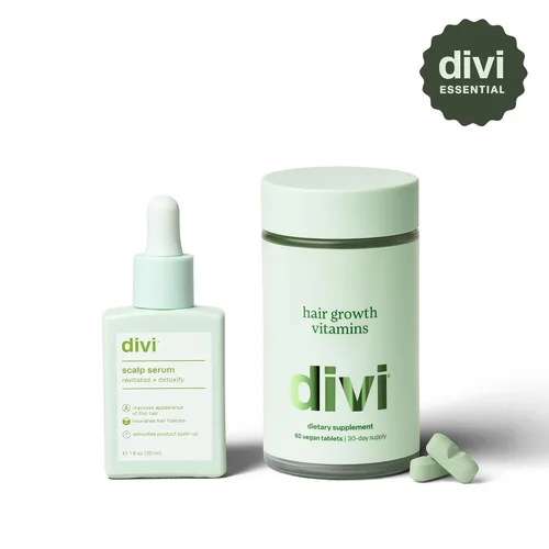 Miniatura 9 de Divi Sistema de crecimiento diario – Incluye suero para el cuero cabelludo (1.08 fl oz) y vitaminas para el cabello (60 unidades) – Apunta al