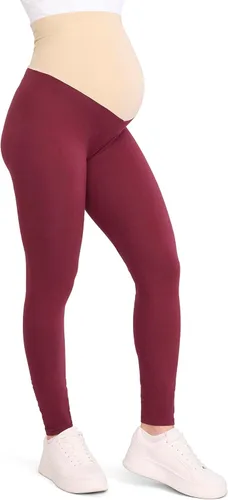 Miniatura 9 de Motherhood Maternity Leggings esenciales elásticos de longitud completa para mujer, ajuste secreto sobre el vientre