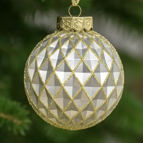 Miniatura 11 de Paquete de 28 adornos de bolas de Navidad doradas y plateadas para decoraciones de árboles - Juego de bolas de plástico irrompibles, carámbanos