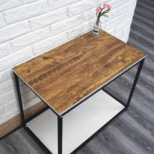 Miniatura 9 de EeeComing Papel tapiz de madera de 118" x 17.7" pulgadas, papel de contacto despegar y pegar, madera marrón, papel tapiz autoadhesivo de madera