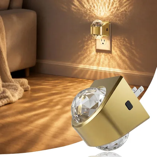 Miniatura 21 de JandCase Luces nocturnas enchufables a la pared, proyector de estrellas, luz nocturna de galaxia automática 3CCT, enchufe con sensor de luz