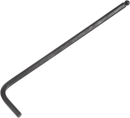 Miniatura 18 de uxcell Llave de llave hexagonal de extremo de bola de 0.059 in, herramienta de reparación CR-V en forma de L de brazo largo Tono plateado