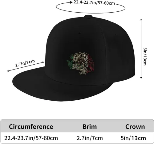 Miniatura 7 de Sombrero de pico plano de águila mexicana Negro