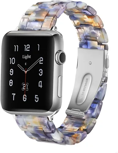 Miniatura 18 de Bandas para Apple Watch Light House - Correas de resina ligera de moda para iWatch para mujeres y hombres 38mm/40mm/41mm/42mm (Series 11 10)