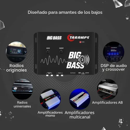 Miniatura 9 de Taramps Big Bass DSP - Procesador de audio para automóvil, potenciador de graves profundos con controles de frecuencia ajustable y barrido