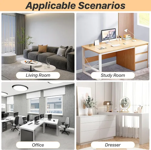 Miniatura 8 de Silla de Tocador Moderna de Terciopelo para Oficina en Casa, Silla de Escritorio de Maquillaje Giratoria de 360° con Altura Ajustable con Base