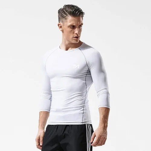 Miniatura 5 de MEETYOO Camisa de compresión de manga larga para hombre