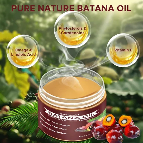 Miniatura 2 de Aceite de batana crudo para el crecimiento del cabello, Dr. Sebi Pure Aceite de Batana natural hidratante para el cuero cabelludo, mascarilla