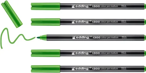 Miniatura 8 de Edding e-1300 - Rotuladores con punta redondeada (0.118 in, 5 unidades), color gris 02: 5 Pens - Brownish grey