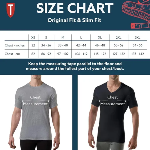 Miniatura 8 de Men's Sweatproof Undershirt Slim Fit Crew Neck T-Shirt with Underarm Sweat Pads Aluminum-Free Alternative