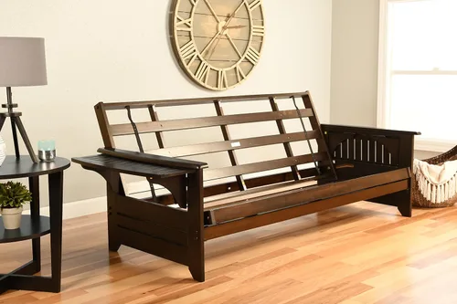 Kodiak Furniture Futón Phoenix en acabado negro, completo, Fairbanks Evergreen