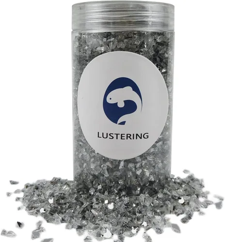 Miniatura 16 de LUSTERING Vidrio triturado de alto brillo con purpurina, vidrio para fuego, vidrio roto, gemas de vidrio para foso de fuego, manualidades DIY