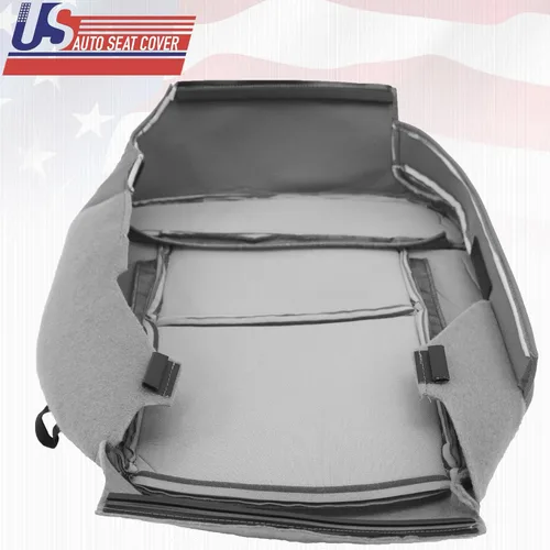 Miniatura 7 de 2007 para Ford F150 Lariat Driver Side Bottom Funda de asiento de tela de repuesto gris pedernal