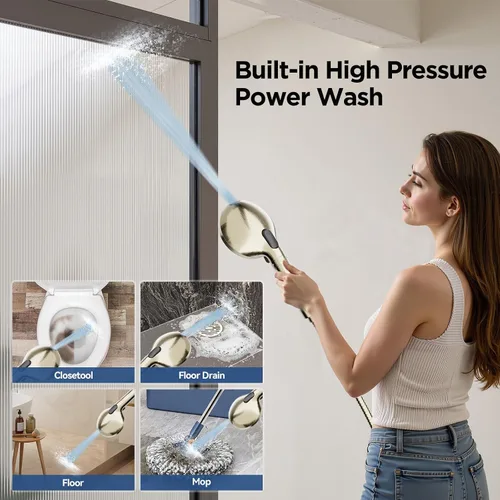 Miniatura 3 de Dual Filtered Handheld Shower Heads Combo, HOPOPRO 15-Mode High Pressure Rainfall Showerheads Combo Set with Filter, for Hard Water, Removes