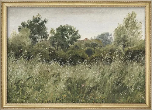 Miniatura 276 de MUDECOR Lienzo enmarcado prémium para pared, pinos nevados en bosque de invierno, ilustraciones modernas, arte contemporáneo, escénico, divertido