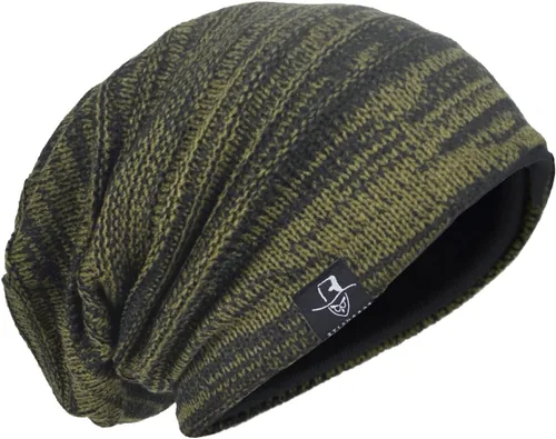 Miniatura 23 de Gorro de punto holgado con calavera de gran tamaño para hombre tipo skullcap
