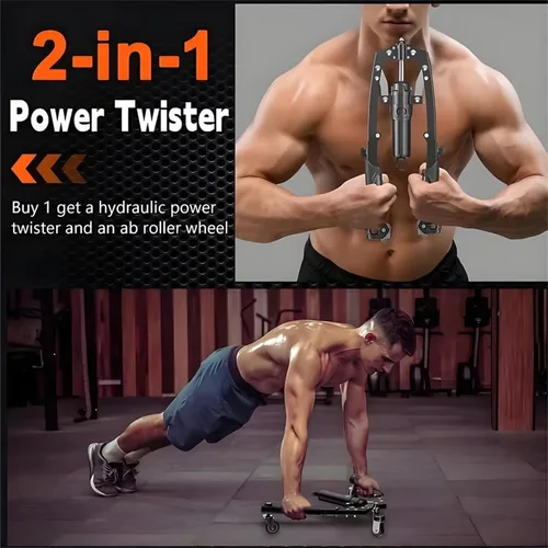 Miniatura 6 de Máquina de prensa de pecho, tornado de potencia hidráulica, ajustable de 22 a 440 libras, entrenamiento de pecho de brazo de potencia hidráulica