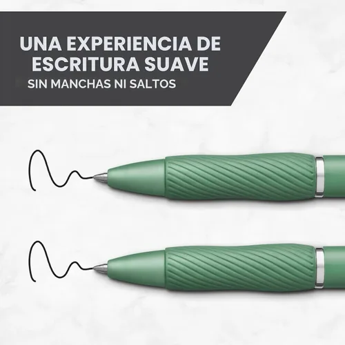 Miniatura 4 de Sharpie S-Gel - Bolígrafos de gel, barril verde, tinta negra, punta media (0.028 in), 4 unidades, para el hogar, oficina, universidad, diario, Verde