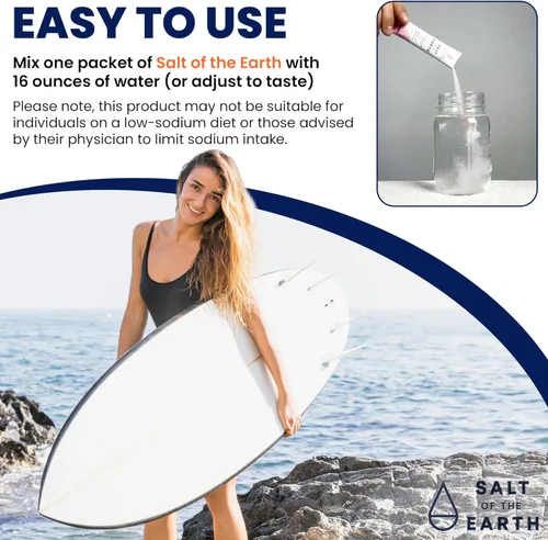Miniatura 4 de Salt of the Earth - Polvo de electrolitos premium sin azúcar - Hecho con sal rosa del Himalaya - Paquetes de polvo para hidratación Ingredientes