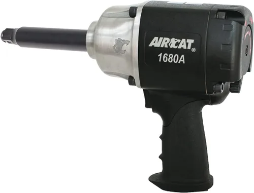 AIRCAT Impacto extendido Xtreme Duty de 3/4 pulgadas x 6 pulgadas (1680-A-6), negro, mediano