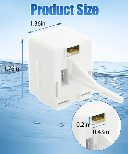 Miniatura 2 de Relé de arranque del compresor del refrigerador para GE Hotpoint A3316ABSFRBB CFE28TSHESS, reemplaza WR07X10131 WR09X10124 AP4538934 1812123