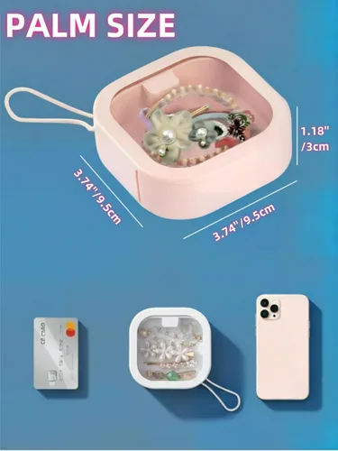 Miniatura 3 de Organizador de cintas para el cabello, pequeño organizador portátil para ligas para el cabello, se puede colgar en la pared, para accesorios
