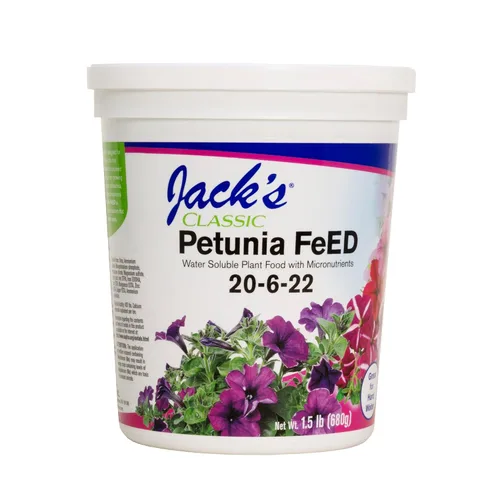Miniatura 9 de Jack's Classic 20-6-22 Fertilizante soluble en agua para alimentación de petunia con micronutrientes, 10 libras, paquete de 2 - Proporciona anuales