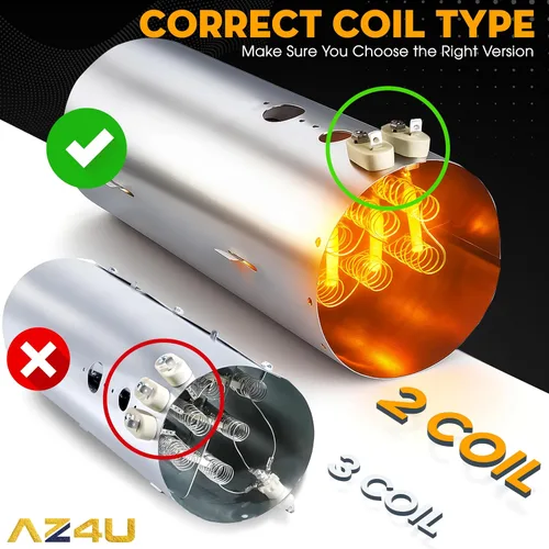 Miniatura 2 de AZ4U 137114000 para la asamblea del elemento calefactor del secador Electrolux con 137032600 137060800 Fusible térmico 3204267 508516 Termostato
