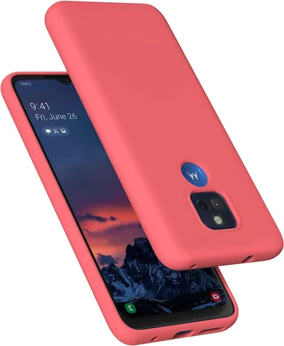 Miniatura 19 de Moto G Play 2021 - Funda de goma de gel de silicona líquida a prueba de golpes, forro de tela de microfibra suave, compatible con Motorola Moto G