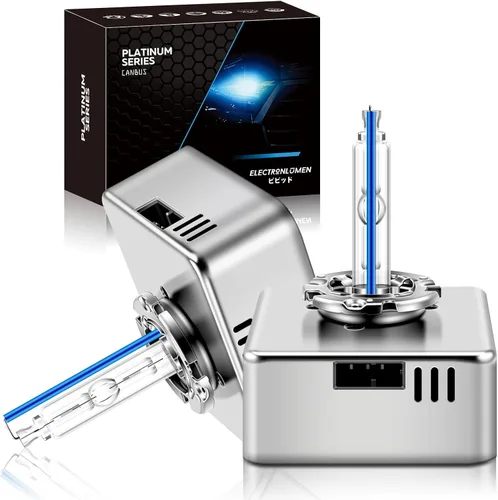 Miniatura 13 de 35W D2S HID, bombillas de faro delantero de xenón 6000K, blanco frío, luz alta y baja, bombillas de repuesto para faros, paquete de 2