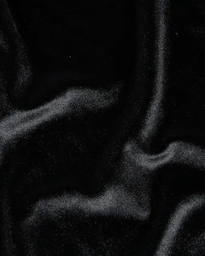 Miniatura 7 de HOTGODEN Tela de terciopelo elástico por The Yard: Negro 63" Ancho 1 yarda 95% poliéster 5% Spandex Tela de terciopelo para costura de bricolaje