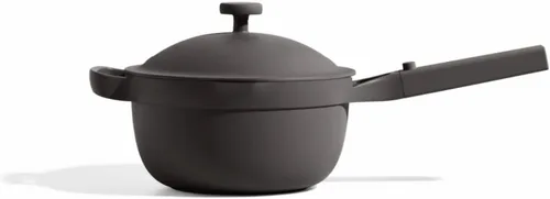Our Place Mini Perfect Pot | Olla de cerámica de 2.5 cuartos con tapa y espátula | Utensilios de cocina patentados 8 en 1, antiadherentes, sin PFAS,