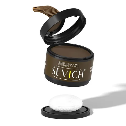 Miniatura 48 de Sevich - Sombra instantánea en polvo para línea capilar de cobertura rápida, corrector rápido de raíz de canas finas, cejas y barba, resistente al