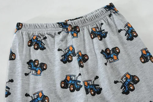 Miniatura 6 de Little Hand Pijamas de algodón para niños pequeños, diseño de dinosaurio, planetas, 2 piezas, ropa de dormir, conjuntos de ropa de dormir de 2 a 7