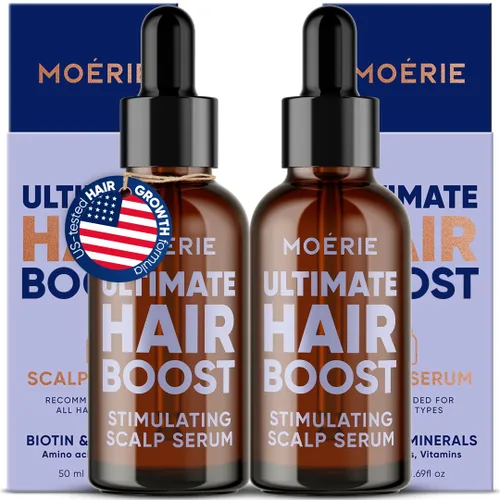 Miniatura 11 de Moerie Suero para el Crecimiento del Cabello Ultimate para el Crecimiento Natural del Cabello y Engrosamiento - Tratamiento Anti Adelgazamiento
