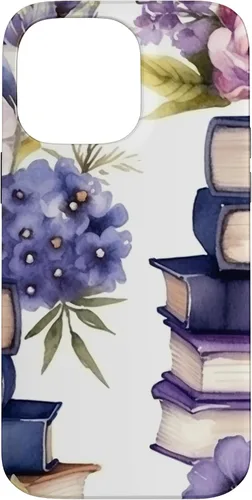 Miniatura 21 de Funda para iPhone 12 Pro Max Book Lover Purple Flower