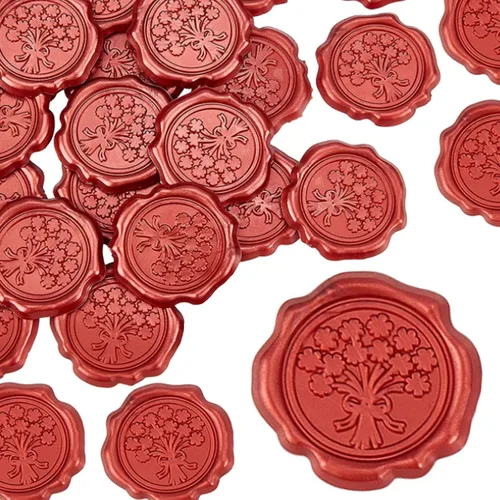 Miniatura 22 de CRASPIRE Calcomanías adhesivas para sellar cera, 25 unidades, estrellas de luna, sellos de cera autoadhesivos, calcomanías decorativas