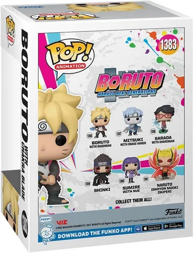 Miniatura 5 de Funko Pop! Animación: Boruto - Naruto Next Generations Boruto con Chakra Blade AAA Anime Exclusivo Incluido con un Protector de Ático de Byron