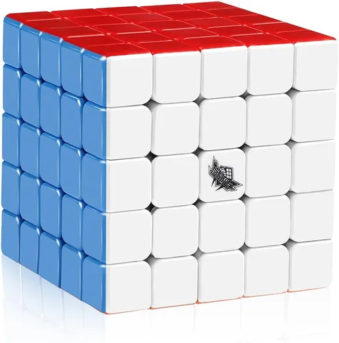 D-FantiX Cyclone - Cubo de velocidad de 5 x 5 para niños, sin calcomanías, cubo mágico de 5 x 5 x 5 pulgadas, rompecabezas de 2.500 in, juguetes