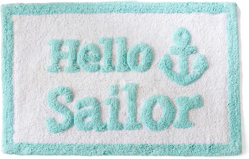 Miniatura 10 de Market & Place Alfombra de baño de barcos, bonita alfombra de baño, divertida decoración de baño para bañera y ducha, alfombras de baño absorbentes