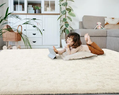 Miniatura 5 de Softlife - Alfombra para sala de estar de 1.8 x 2.7 m, alfombra de área para dormitorio, alfombras súper suaves y peludas para habitación de niños
