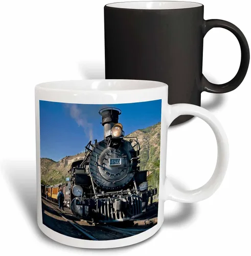 Miniatura 10 de 3dRose 88941_4 - Taza de cerámica, 11 oz, color blanco y negro