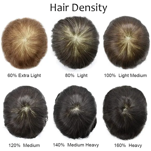 Miniatura 6 de Toupee Hair for Men Hair Piece 0.002 in Ultra Thin Skin Mens Toupee Sistema de reemplazo de cabello humano para hombres, prótesis capilar
