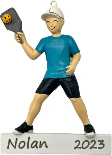 Regalo de pickleball – Regalo de jugador de pickleball para hombres – Papá Abuelo Entrenador – Adorno de árbol de Navidad